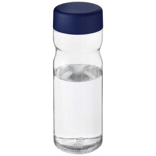 Bouteille à personnaliser 650 ml couvercle H2O Active® Base Tritan™ Translucide et Bleu